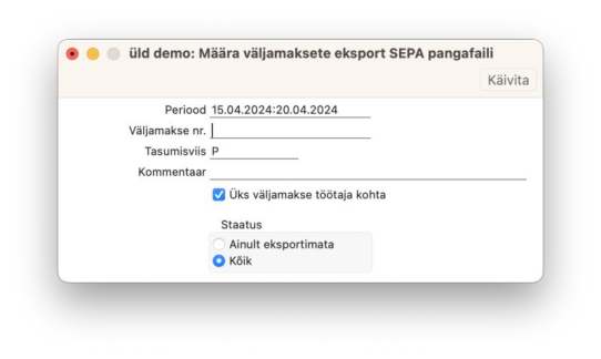 Kulutuste väljamaksed (jätk), juhendi lk 56
