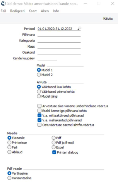 Amortisatsiooni kande soovitus, juhendi lk 27