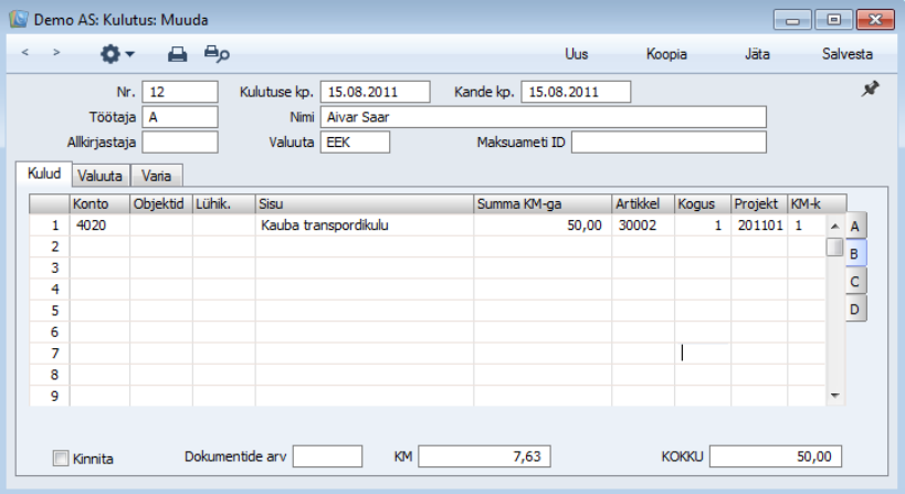 Aja registreerimine, juhendi lk 26