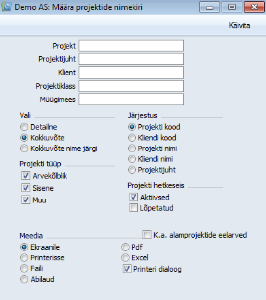 Projektide nimekiri, juhendi lk 36