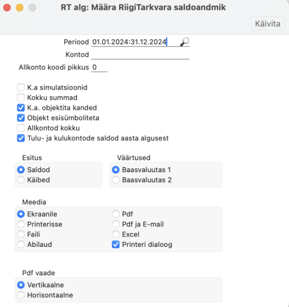 Saldoandmiku esitamine riigile, juhendi lk 11