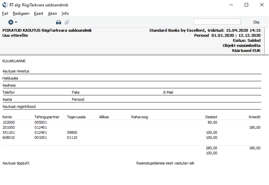 Saldoandmiku esitamine riigile, juhendi lk 12