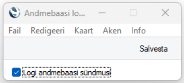 Andmebaasi logi (Seadistused), juhendi lk 4