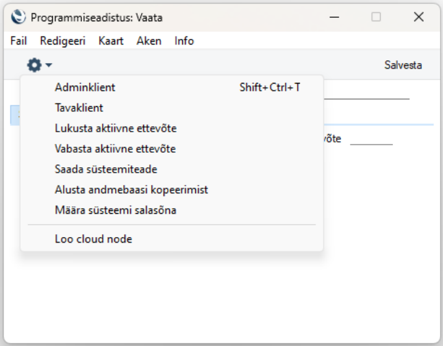 Programmiseadistus: Operatsioonide menüü, juhendi lk 11