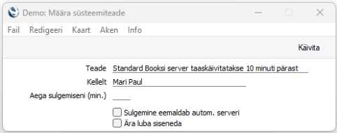 Saada süsteemi teade, juhendi lk 15