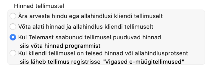 2.2. Imporditud müügitellimused leiad moodulist Müügihaldus > Registrid > Tellimused, juhendi lk 4