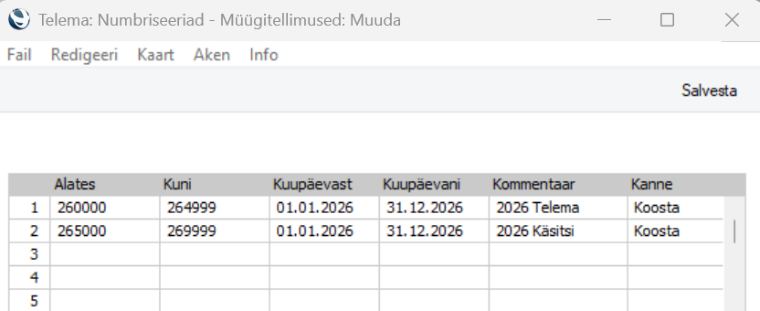 Numbriseeriad, juhendi lk 9