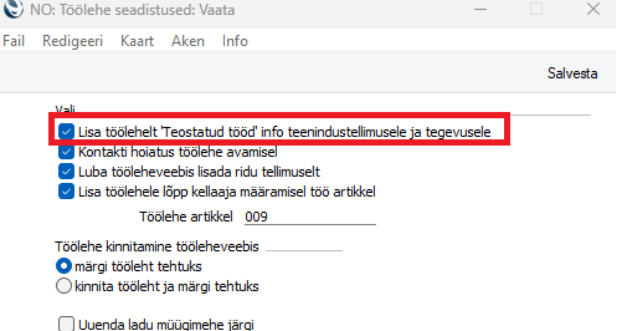 4.3. Muu oluline info, juhendi lk 7