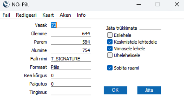 9. Töölehe allkirjastamine, juhendi lk 24