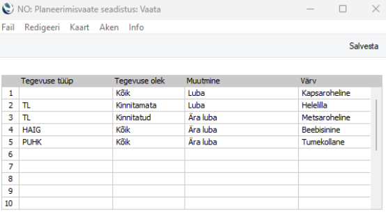 12. Planeerimisvaade, juhendi lk 28