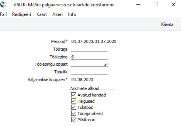 Töötasudelt kinnipidamiste koostamine Excellent Booksis, juhendi lk 3