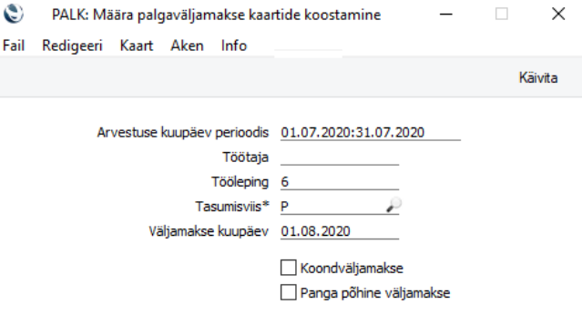 Töötasudelt kinnipidamiste koostamine Excellent Booksis, juhendi lk 5