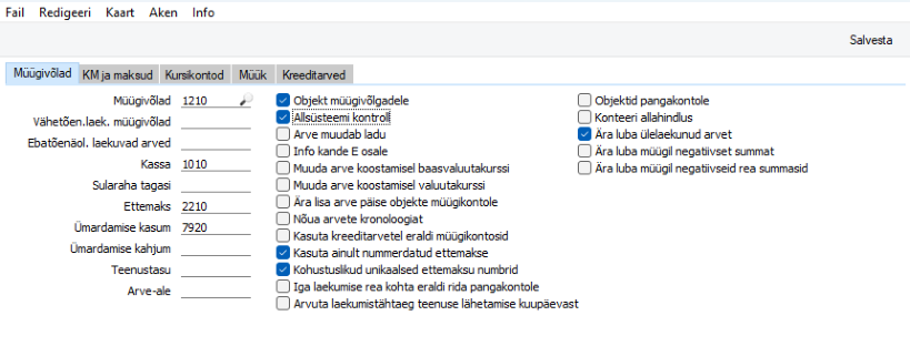 Allsüsteemide kontrollkontod, juhendi lk 6