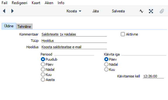 Automaatsed taustatoimingud, juhendi lk 7