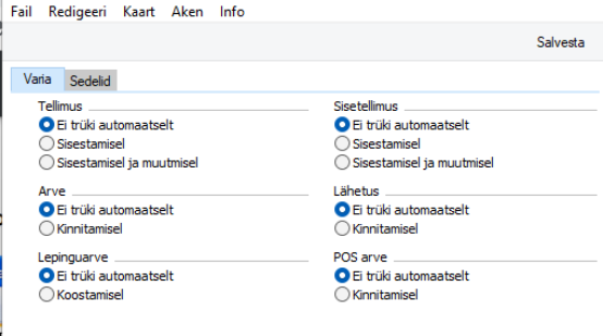 Automaatsed trükkimised, juhendi lk 8