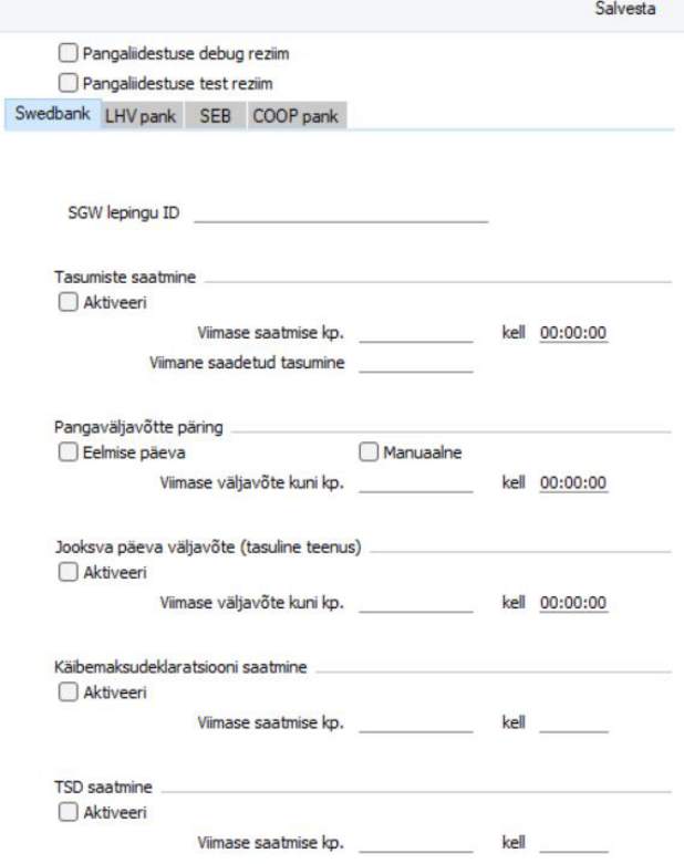 Pangaliidestuste seadistused, juhendi lk 39