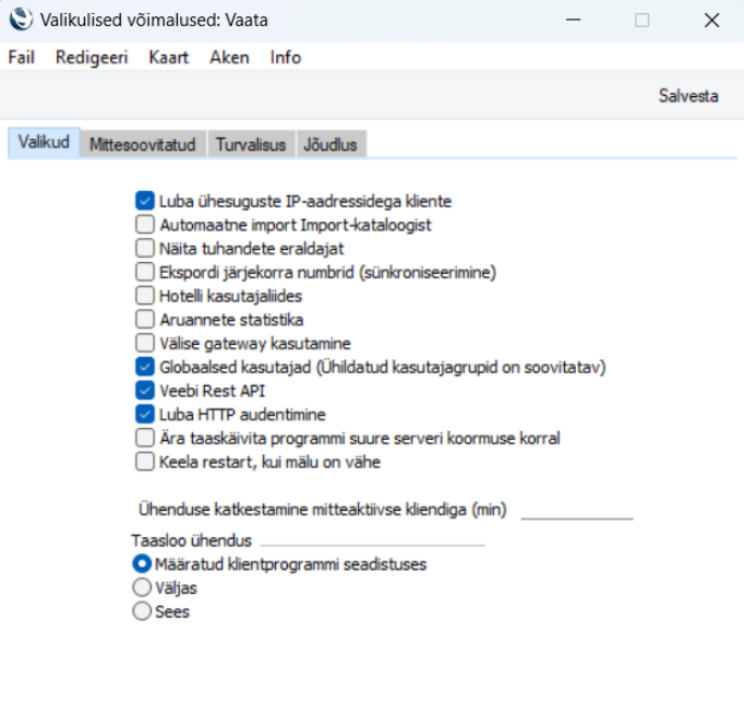 Valikulised võimalused, juhendi lk 54