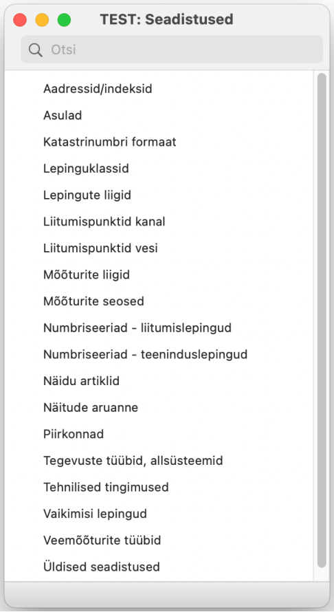 Seadistused (ülevaade), juhendi lk 6