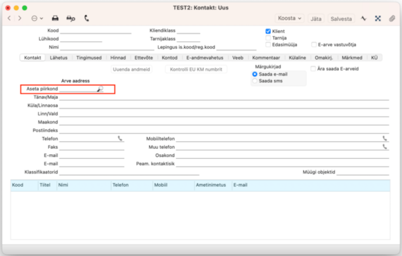 Aadressid/indeksid, juhendi lk 7