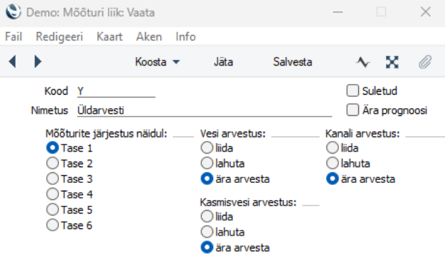 Mõõturite liigid, juhendi lk 10